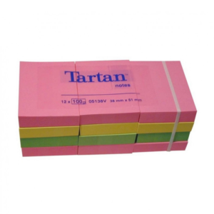 Lipnūs lapeliai TARTAN 38 x 51 mm, įv. spalvų