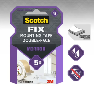 Lipni juostelė vidaus darbams 3M SCOTCH 19 mm x 1,5 m, dvipusė