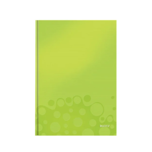 Sąsiuvinis LEITZ A5, 80 l., langeliais, žalios sp.