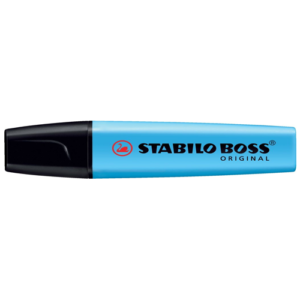 Teksto žymeklis STABILO BOSS 70/31, 2-5 mm, šv. mėlyna sp.