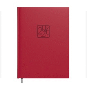 Darbo knyga - kalendorius TIMER 2025 m, A5, minkštas viršelis, bordo sp.