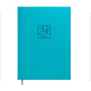 Darbo knyga - kalendorius TIMER 2025 m, A5, minkštas viršelis, turkio sp.