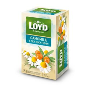 Arbata žolelių ir vaisių LOYD Camomile & Sea Buckthorn, 20 pak.