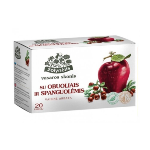 Arbata Žolynėlis Vasaros skonis obuolių ir spanguolių, 20 pak.