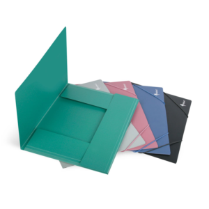 Aplankas su guma FORPUS, A4, plastikinis, juoda sp.