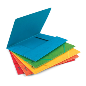 Aplankas su guma FORPUS, A4, kartoninis, geltona sp.