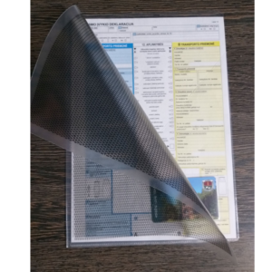 Konfidencialus L formos aplankas su vidiniu kampu ir kišenėle, 250 mk