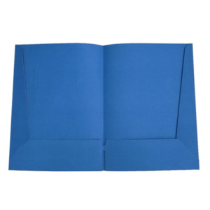 Aplankas A4 kartoninis, 2 kišenės, 190 g, mėlynas