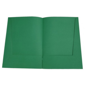 Aplankas A4 kartoninis, 2 kišenės, 190 g, žalias