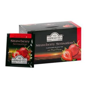 Arbata juodoji AHMAD ALU STRAWBERRY, 20 pak.