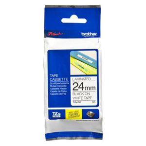 Juostelė BROTHER TZE-251, 24 mm, juoda/balta