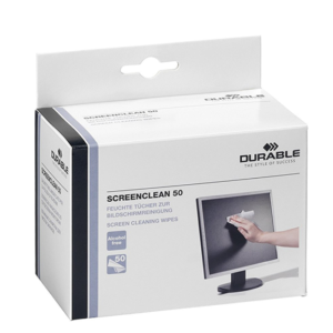 Servetėlės ekranams DURABLE Screen Clean, 50 vnt.