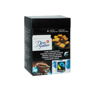 Cukrus rudas gabalinis Dan Sukker, 500 g