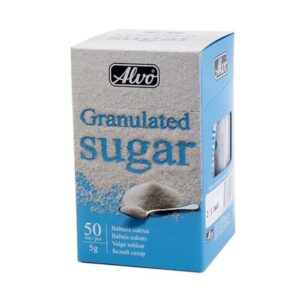 Cukrus baltas piršteliais Alvo, 5 g x 50 vnt.