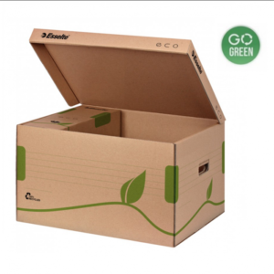 Dėžė archyvinė ESSELTE ECO, 439 x 242 x 345 mm, FSC, ruda sp.