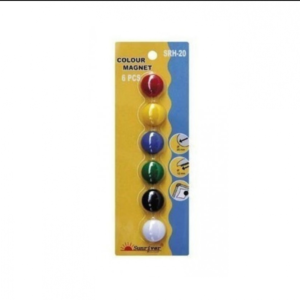 Magnetukai lentai, ⌀ 20 mm, 6 vnt.