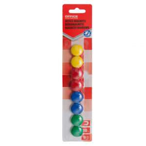 Magnetukai lentai, ⌀ 20 mm, 8 vnt.