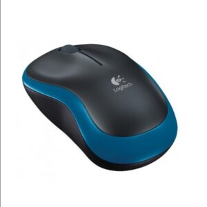 Bevielė pelė LOGITECH M185, juoda/mėlyna