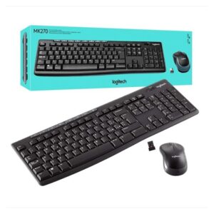 Bevielė klaviatūra LOGITECH MK270 + pelė, juoda