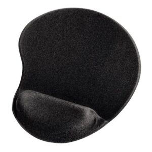 Pelės kilimėlis HAMA su gelio atrama riešui, juodas