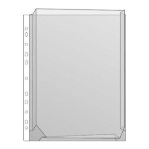 Įmautė PROLEXPLAST, A4, su praplėtimu, U formos, PVC, 180 mk, 1 vnt.