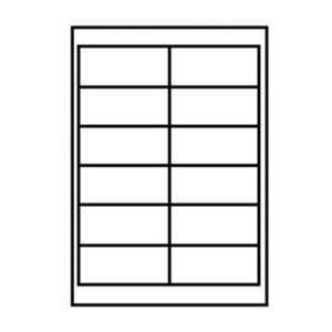 Lipnios etiketės 105 x 42,3 mm, 14 vnt. lape, 100 l.