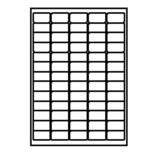 Lipnios etiketės 38,1 x 21,2 mm, 65 vnt. lape, 100 l.