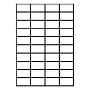 Lipnios etiketės 52,5 x 29,7 mm, 40 vnt. lape, 100 l.