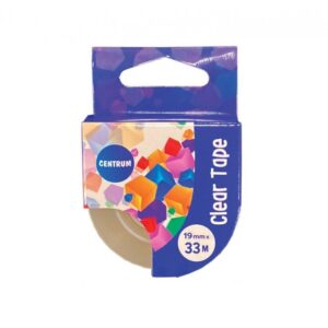 Lipni juostelė Centrum 19 mm x 33 m, skaidri
