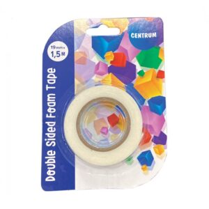 Lipni juosta 19 mm x 1,5 m, dvipusė