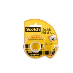 Lipni juostelė 3M SCOTCH 12 mm x 6,3 m, dvipusė, su nupjovėju