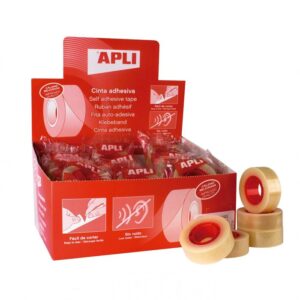 Lipni juostelė APLI 19 mm x 33 m, skaidri