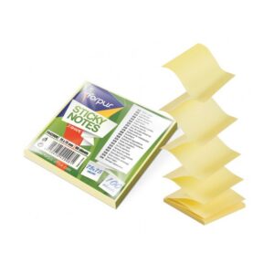 Lipnūs lapeliai Z tipo, 75 x 75 mm, 100 l, geltona sp.