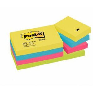 Lipnūs lapeliai 3M POST-IT Energija 38 x 51 mm, pakuotė