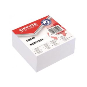 Lapeliai užrašams OFFICE PRODUCTS, 85 x 85 mm, kubas, neklijuoti, 400 l, balta sp.