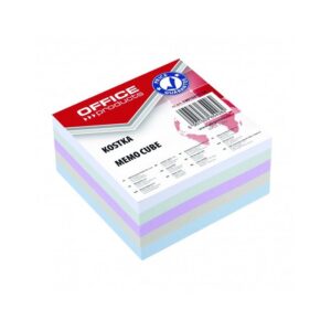 Lapeliai užrašams OFFICE PRODUCTS, 85 x 85 mm, kubas, neklijuoti, 400 l, spalvoti