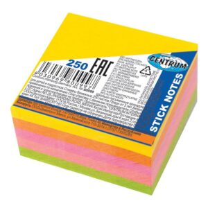 Lipnūs lapeliai CENTRUM, 51 x 51 mm, kubas, 5 x 50 l., neoninių sp.