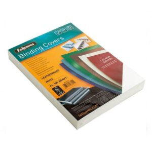 Įrišimo nugarėlės FELLOWES A4 baltos, 250 mk, 100 vnt.