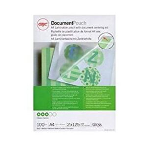 Laminavimo vokeliai A4 GBC, 125 mk, blizgūs, 100 vnt.