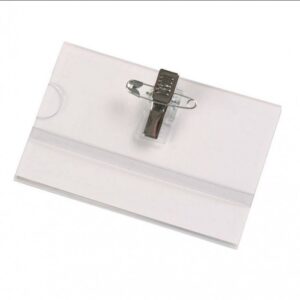 Vardinių kortelių dėklas 57 x 90 mm, 1 vnt., segamas, skaidrus