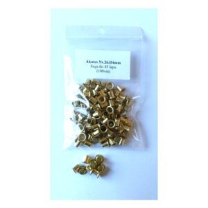 Akutės/kniedės Nr. 26, 4 mm, 100 vnt.