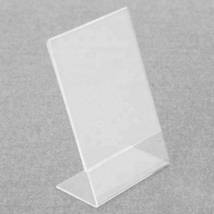 Informacinis stovelis HC-PS A4, L formos, skaidrus