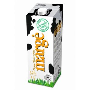 Pienas MARGĖ, 3,2% be laktozės, 1 l