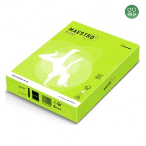 Popierius MAESTRO COLOR A4 80 g, 500 l., neoninė žalia sp.