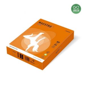 Popierius MAESTRO COLOR A4 80 g, 500 l., Nr. 43, oranžinė sp.