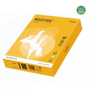 Popierius MAESTRO COLOR A4 80 g, 500 l., Nr. 40 saulės geltona sp.