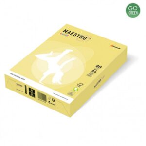 Popierius MAESTRO COLOR A4 80 g, 500 l., Nr. 34 citrininė sp.
