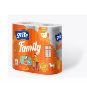 Tualetinis popierius GRITE Family, 4 vnt.