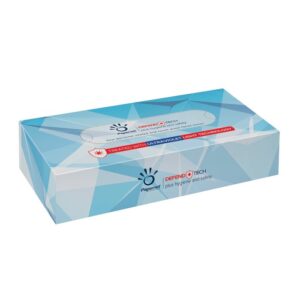 Popierinės veido servetėlės PAPERNET ULTRAVIOLET LIGHT 2 sl. baltos, 100 vnt.