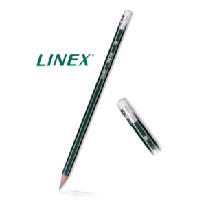 Pieštukas LINEX WPE100, HB, su trintuku